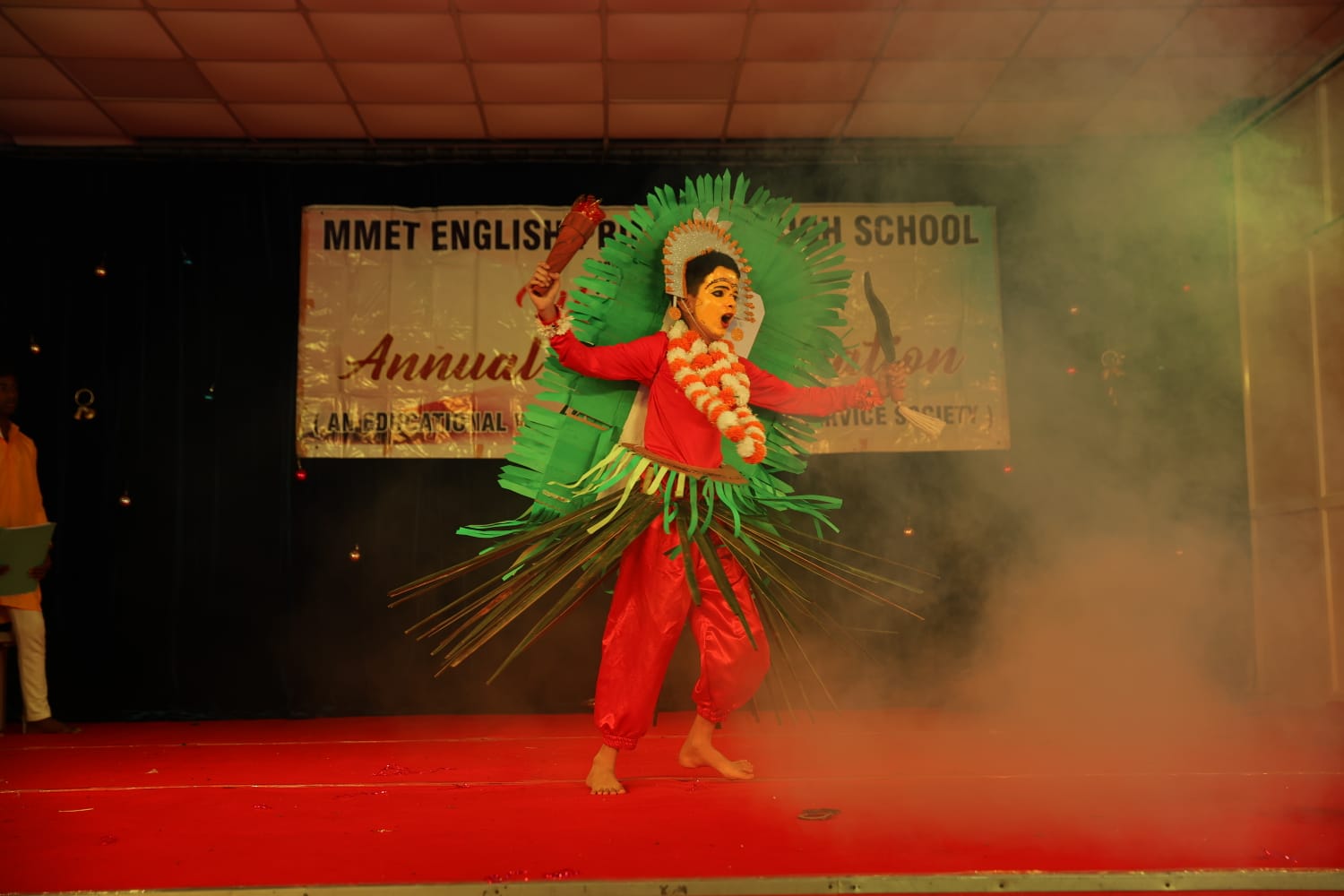 Annual day celebration on stage