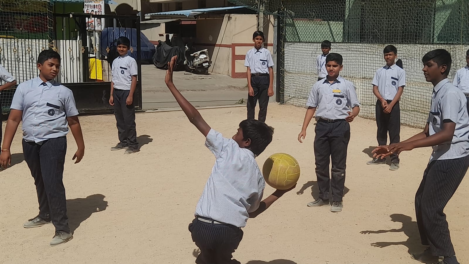 Students during athletics event